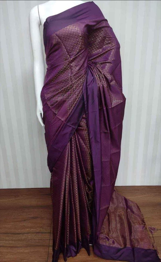 Royal Purple Banarasi Silk Saree